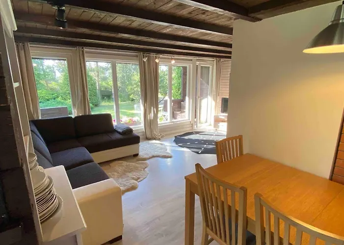 Cozy Loghouse With Sauna Near A Great Sandy