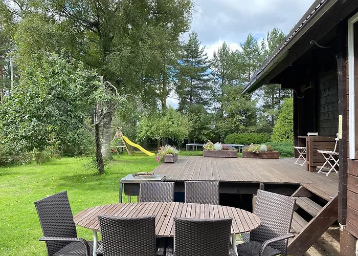 Ferienhaus Cozy Loghouse With Sauna Near A Great Sandy *